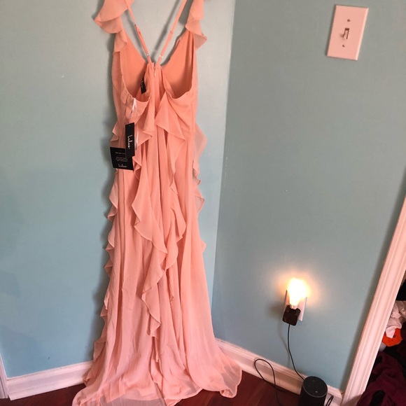 NWT Lulus Ruffled Maxi Dress - Picture 7 of 8